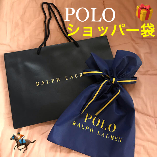 POLO RALPH LAUREN(ポロラルフローレン)の【美品】POLO ラルフローレン ショッパー袋 レディースのバッグ(ショップ袋)の商品写真