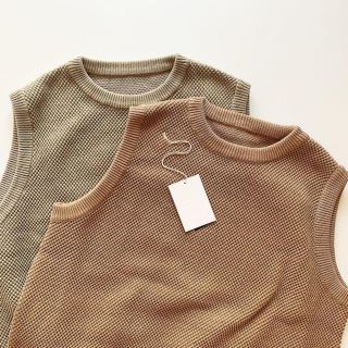 ヤエカ(YAECA)のcrepuscule 19ss moss stitch vest(ベスト)