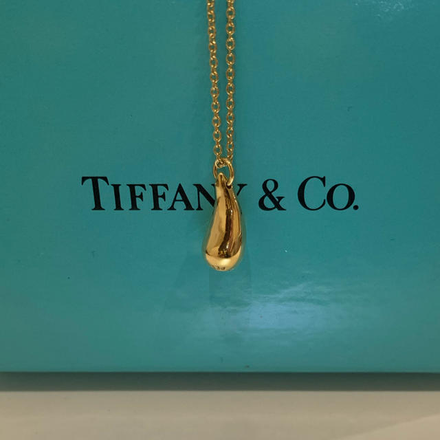 【特価】 Tiffany ティファニー K18 ティアドロップ ネックレス ネックレス
