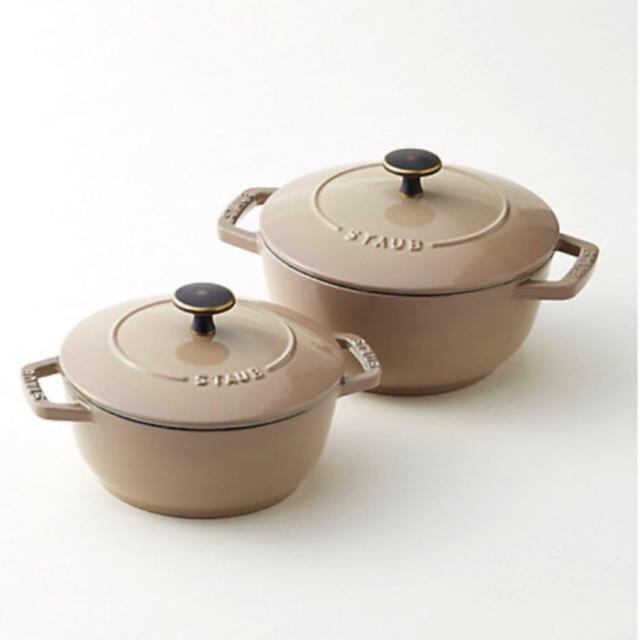 STAUB - 新品！STAUB ワナベ Wa－NABE リネン Mの通販 by chika@'s shop｜ストウブならラクマ