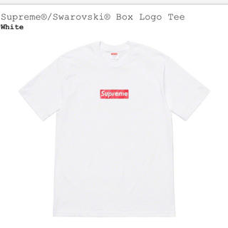 シュプリーム(Supreme)の supreme  swarovski box logo tee スワロフスキー(Tシャツ/カットソー(半袖/袖なし))