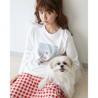 メリージェニー(merry jenny)のmerry jenny ♡ mocozoプリントロンT(Tシャツ(長袖/七分))