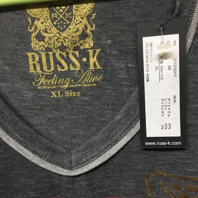 RUSS・K(ラスケー)の新品タグ付き RUSS・K メンズ長袖Tシャツ メンズのトップス(Tシャツ/カットソー(七分/長袖))の商品写真