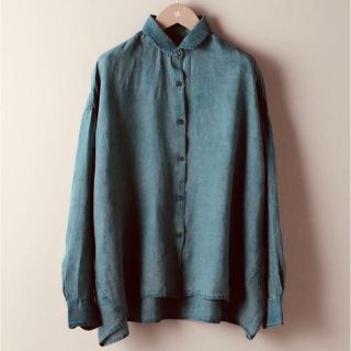 ユナイテッドアローズ(UNITED ARROWS)の新品 タグ付きUNITED ARROWS  SFL リネン フレア シャツ(シャツ/ブラウス(長袖/七分))