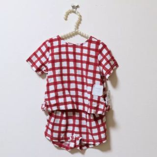 オールドネイビー(Old Navy)のチョッパー様専用♡OLDNAVY♡新品♡７５♡セットアップ・チェック柄(ワンピース)