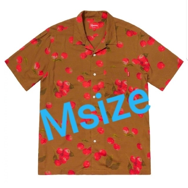 Mサイズ　Supreme Cherry Rayon S/S Shirt 19ss