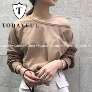 トゥデイフル(TODAYFUL)の TODAYFUL【美品】Oneshoulder Long Tee(Tシャツ(長袖/七分))