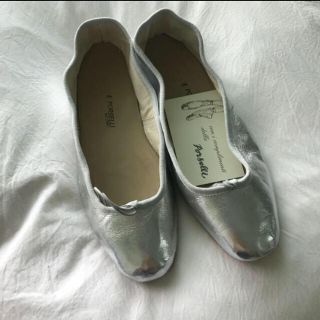 アーペーセー(A.P.C)のporselli 39 silver(バレエシューズ)