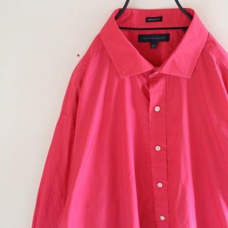 トミーヒルフィガー(TOMMY HILFIGER)の希少カラー US トミーヒルフィガー ピンク ドレス シャツ 17 1/2(シャツ)