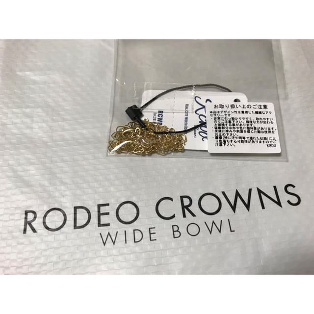 RODEO CROWNS WIDE BOWL(ロデオクラウンズワイドボウル)のRODEO CROWNS ハート チェーン  チョーカー レディースのアクセサリー(ネックレス)の商品写真