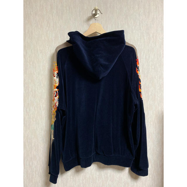 doublet 17AW カオス刺繍パーカー ベロア素材 ダブレット 1