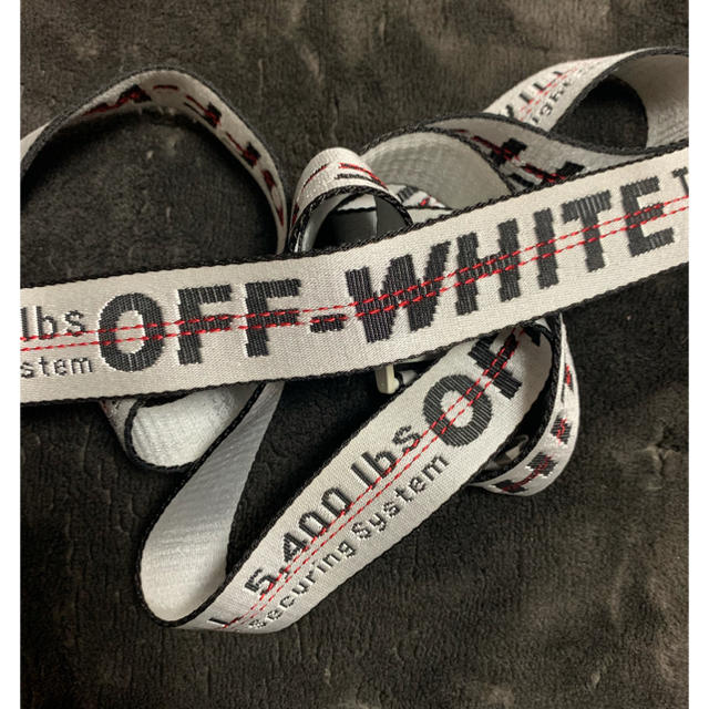 OFF-WHITE industrial belt 白 | フリマアプリ ラクマ