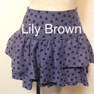 リリーブラウン(Lily Brown)の新品 ✨LilyBrown  ❤️ドット柄フリルショートパンツ(ショートパンツ)