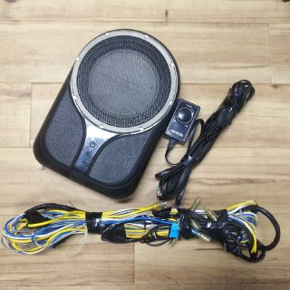 ケンウッド(KENWOOD)の激安完動品★簡単取り付けサブウーファー!!重低音★置型タント ワゴンR ライフ(カーオーディオ)