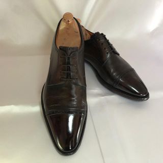 サントーニ(Santoni)のSantoni（サントーニ）ストレートチップ 　7.5　濃茶（ダークブラウン）(ドレス/ビジネス)