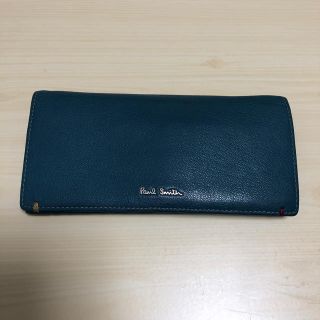 ポールスミス(Paul Smith)のPaul Smith  長財布  羊革  ブルーグリーン(長財布)