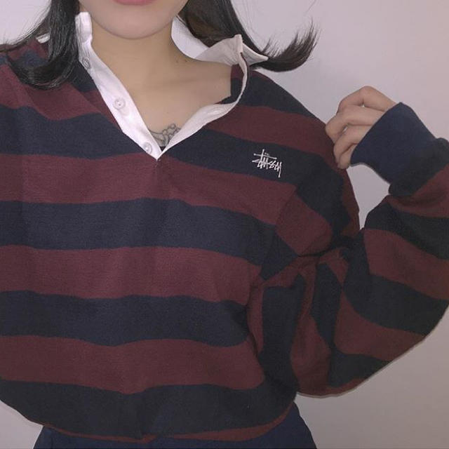 stussy ラガーシャツ