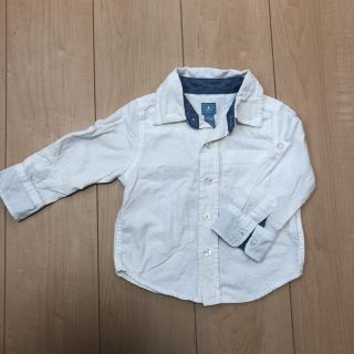 ベビーギャップ(babyGAP)の値下げ　baby GAP 白シャツ(シャツ/カットソー)