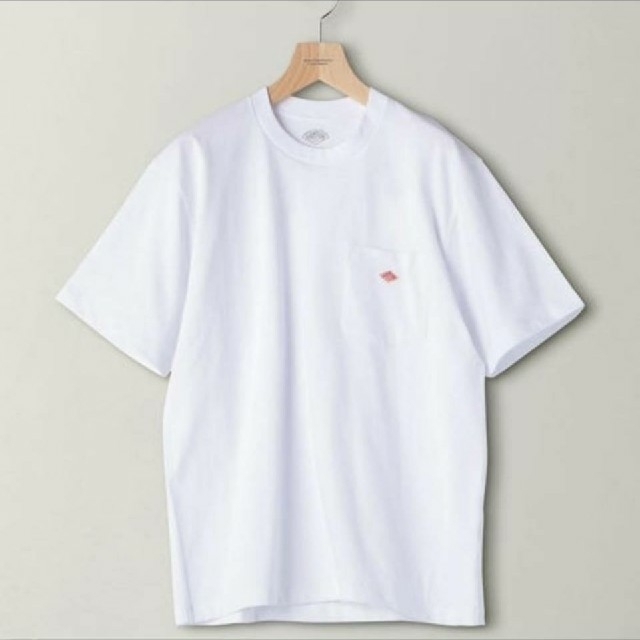DANTON(ダントン)の■新品タグ付き■ DANTONロゴポケットTシャツ／38／ホワイト メンズのトップス(Tシャツ/カットソー(半袖/袖なし))の商品写真