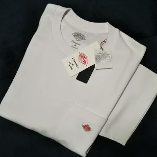 ダントン(DANTON)の■新品タグ付き■ DANTONロゴポケットTシャツ／38／ホワイト(Tシャツ/カットソー(半袖/袖なし))