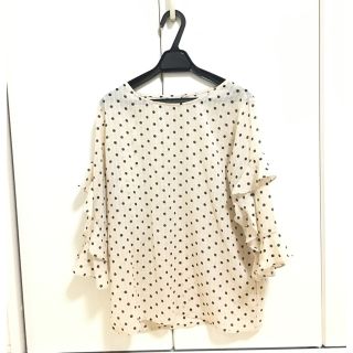 アントマリーズ(Aunt Marie's)のAUNT MARIES【美品】★最終お値下げ★ドット柄ブラウス(シャツ/ブラウス(長袖/七分))