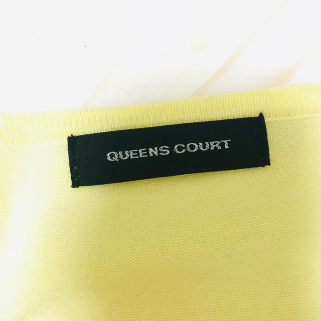 QUEENS COURT(クイーンズコート)の【クイーンズコート】カーディガン イエロー レディースのトップス(カーディガン)の商品写真