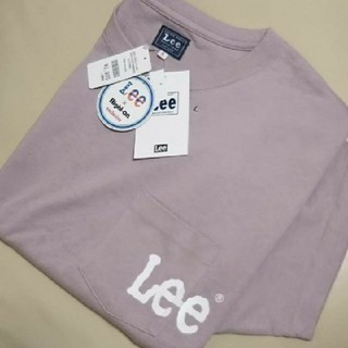 リー(Lee)の◎新品タグ付き◎ LEE ロゴポケットTシャツ／ピンク／Ｌ(Tシャツ/カットソー(半袖/袖なし))