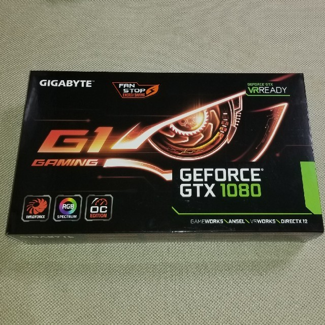 PCパーツGeForce GTX1080 G1 Gaming 8G