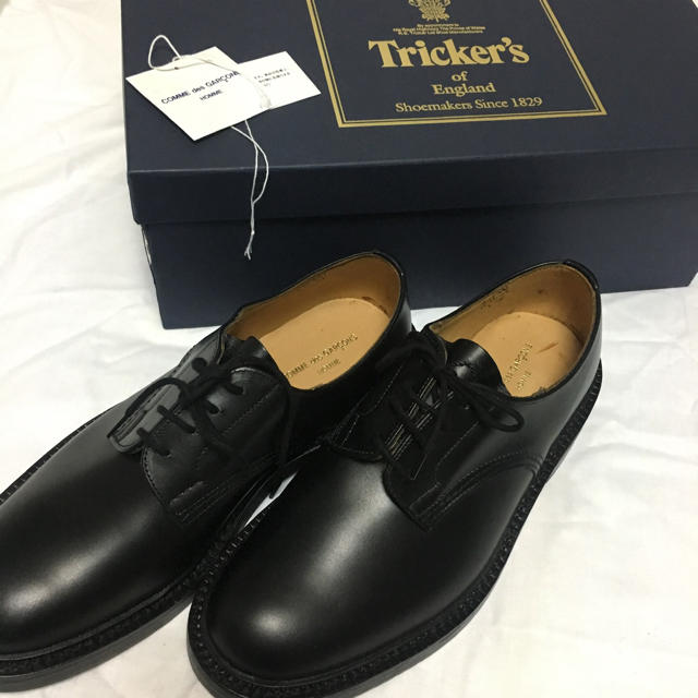 ローファー/革靴COMME des GARÇONS tricker'sプレーントゥレザーシューズ