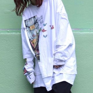 KIDILL キディル LONG SLEEVE DOUBLE T-SHIRTS(Tシャツ/カットソー(七分/長袖))