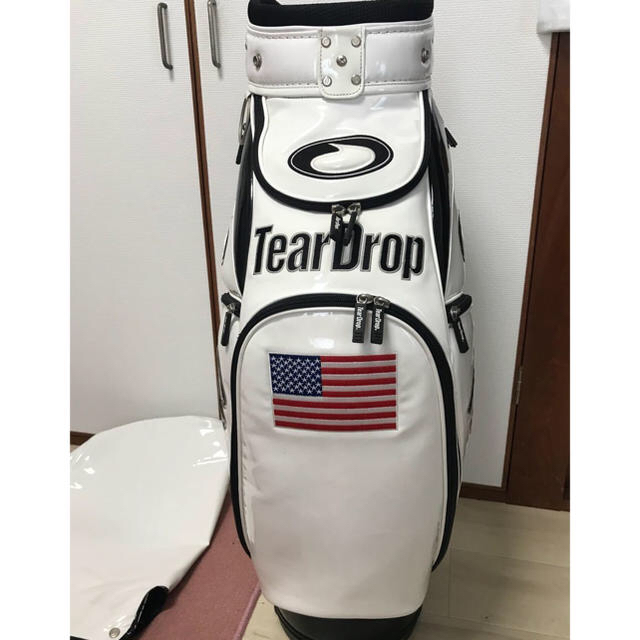 TaylorMade(テーラーメイド)の【ティアドロップ】キャディバック●エナメル●オシャレ●中古美品●USA スポーツ/アウトドアのゴルフ(バッグ)の商品写真