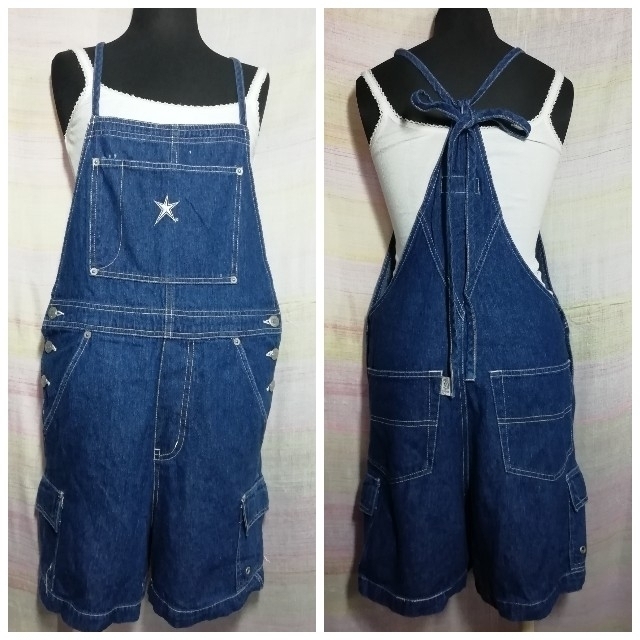 Roxy(ロキシー)のぷよ様専用☆ GIRL STAR(ガールスター)　オーバーオール　XS レディースのパンツ(サロペット/オーバーオール)の商品写真