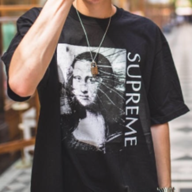 Supreme(シュプリーム)の※送料込 supreme mona lisa tee 18ss 黒 L メンズのトップス(Tシャツ/カットソー(半袖/袖なし))の商品写真