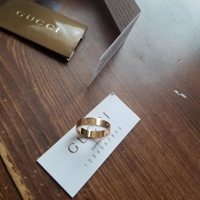 Gucci(グッチ)のグッチ指輪 美品 ピンクゴールド レディースのアクセサリー(リング(指輪))の商品写真