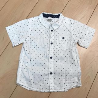 エイチアンドエム(H&M)の80㎝☆ドット柄☆シャツ(シャツ/カットソー)