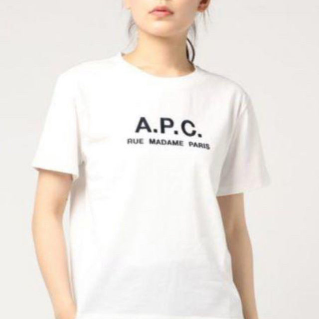 新品未使用 Mサイズ APC ロゴ刺繍 Tシャツ