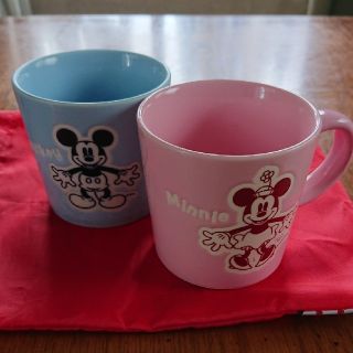 ディズニー(Disney)のマグカップ【Mickey&Minnie 】(キャラクターグッズ)