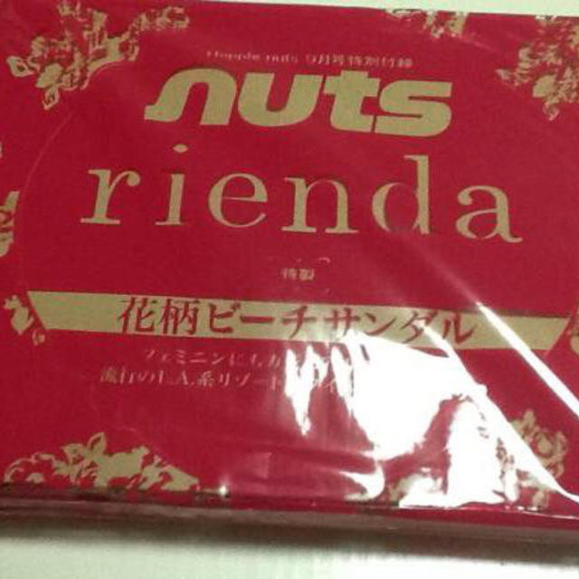 rienda(リエンダ)のリエンダ★花柄ビーチサンダル レディースの靴/シューズ(その他)の商品写真