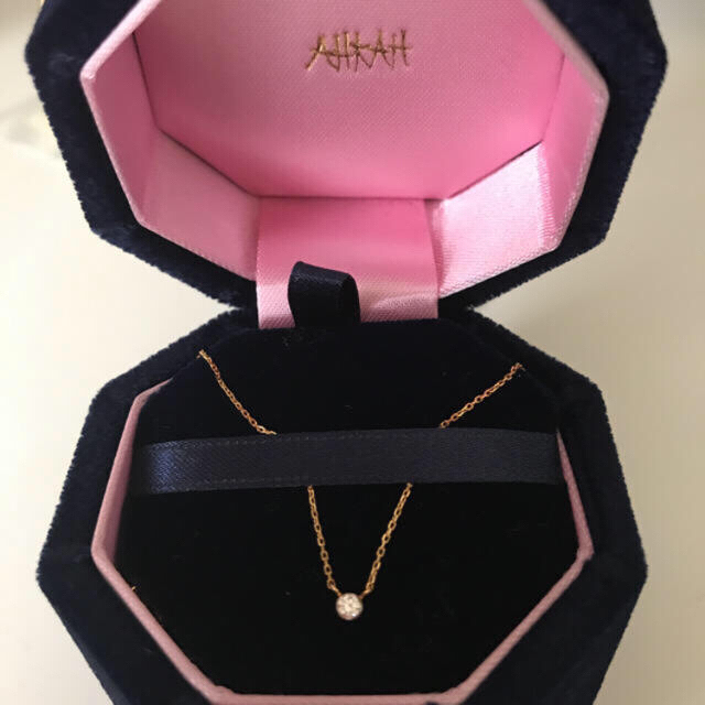AHKAH(アーカー)のK18YG ピュアダイヤモンドネックレス レディースのアクセサリー(ネックレス)の商品写真