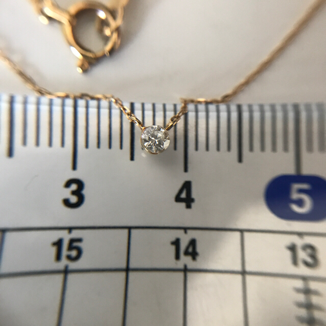 AHKAH(アーカー)のK18YG ピュアダイヤモンドネックレス レディースのアクセサリー(ネックレス)の商品写真