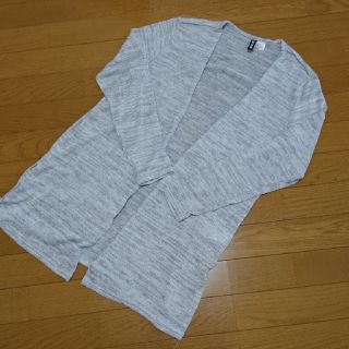 エイチアンドエム(H&M)のH&M＊ロングカーディガン＊Mサイズ＊グレー(カーディガン)