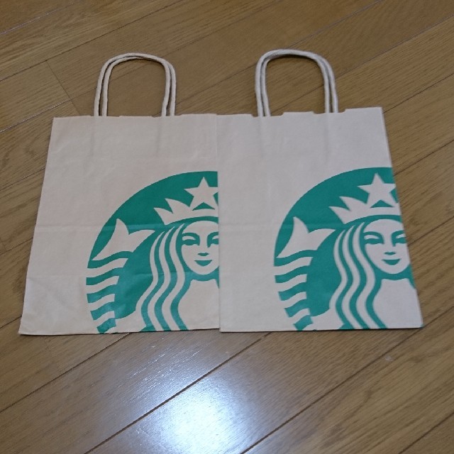 Starbucks Coffee(スターバックスコーヒー)のスタバ＊ショッパー＊5枚セット＊スターバックス＊紙袋 レディースのバッグ(ショップ袋)の商品写真