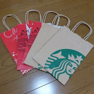 スターバックスコーヒー(Starbucks Coffee)のスタバ＊ショッパー＊5枚セット＊スターバックス＊紙袋(ショップ袋)