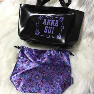 アナスイ(ANNA SUI)の難有 Sweet特別付録 ANNA SUI/アナスイ レザー調トート&巾着ポーチ(トートバッグ)