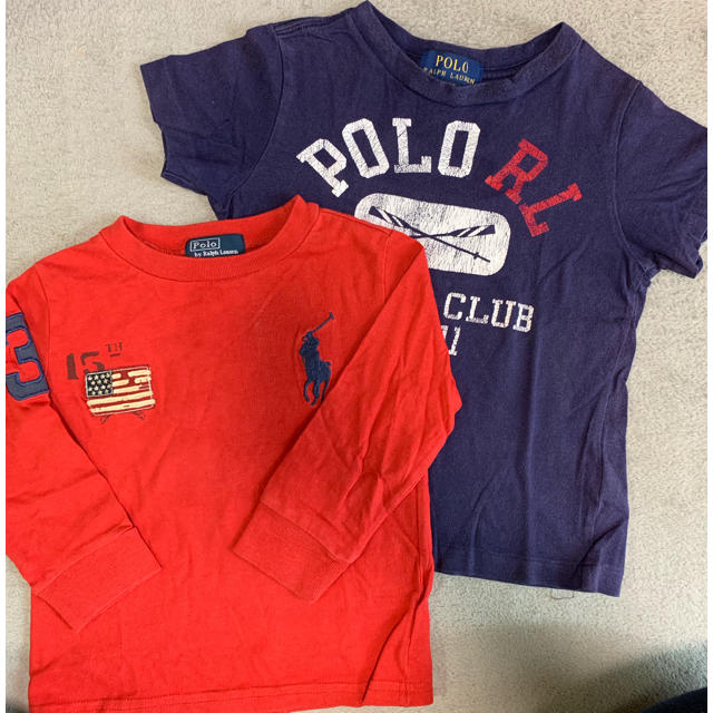 POLO RALPH LAUREN(ポロラルフローレン)のPOLO 18M  赤色のみ キッズ/ベビー/マタニティのキッズ服男の子用(90cm~)(Tシャツ/カットソー)の商品写真