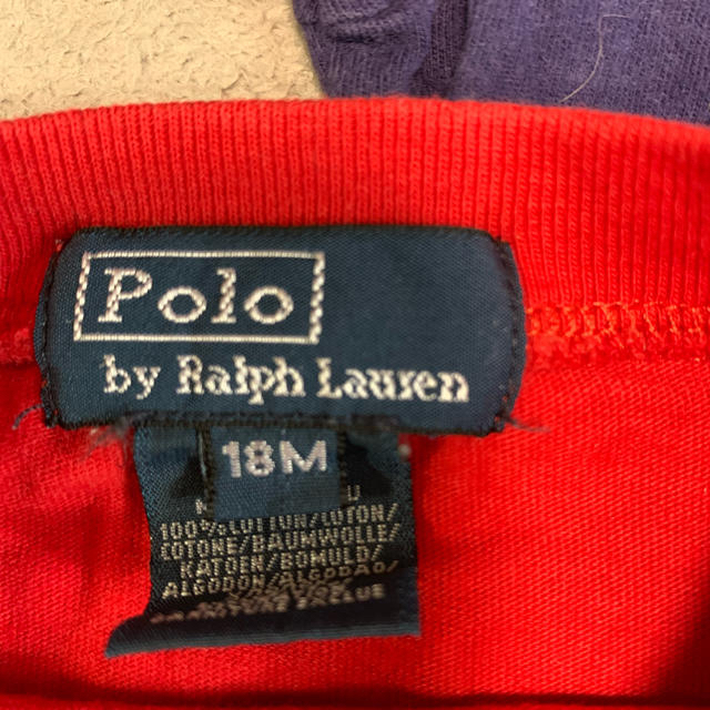 POLO RALPH LAUREN(ポロラルフローレン)のPOLO 18M  赤色のみ キッズ/ベビー/マタニティのキッズ服男の子用(90cm~)(Tシャツ/カットソー)の商品写真