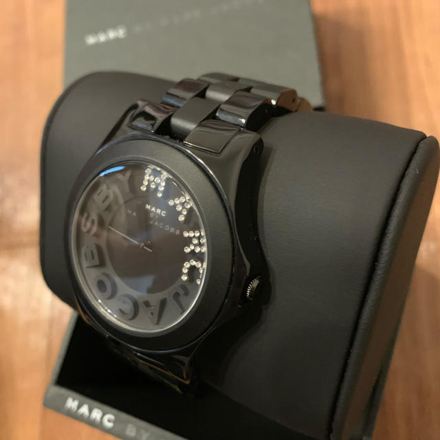 MARC BY MARC JACOBS(マークバイマークジェイコブス)のMARC BY♡腕時計♡美品ブラック メンズの時計(腕時計(アナログ))の商品写真