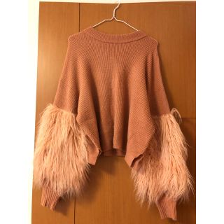 ダブルクローゼット(w closet)のwcloset ダブルクローゼット ニット ファー (ニット/セーター)