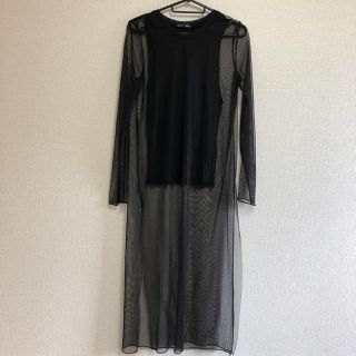 ザラ(ZARA)のZARA ブラックトップス(カットソー(長袖/七分))