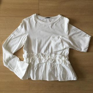 ザラ(ZARA)のZARA ペプラム シャツ(Tシャツ(長袖/七分))